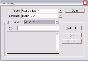   Dictionary 