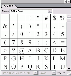  Show   Glyphs 