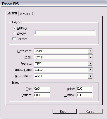   Export EPS 