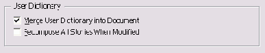  User Dictionary  Dictionary